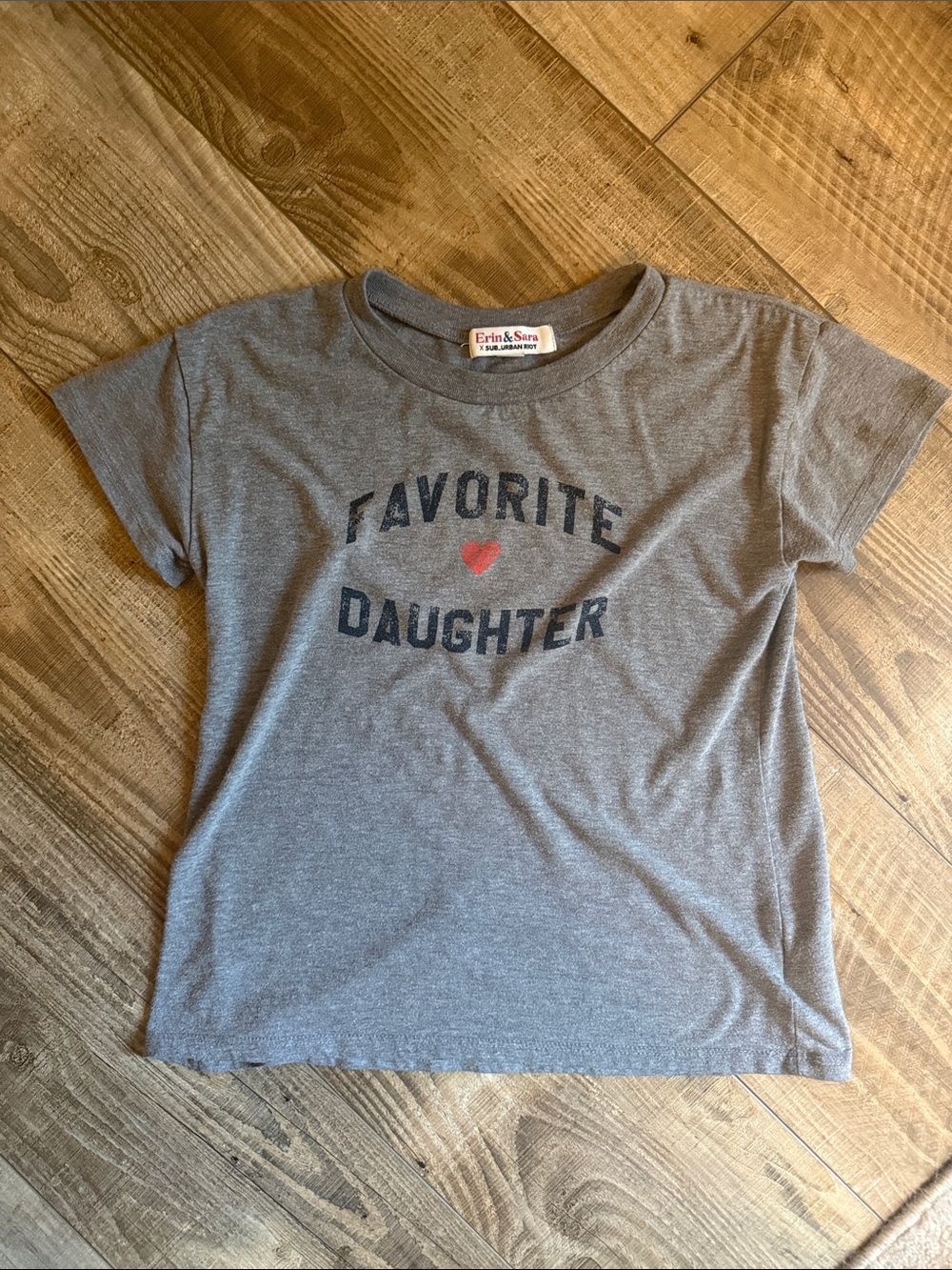 Sub_Urban Riot Gray 'Favorite Daughter' Tee with Red Heart